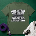 Jiu-Jitsu Graphic T-Shirt in Military Green