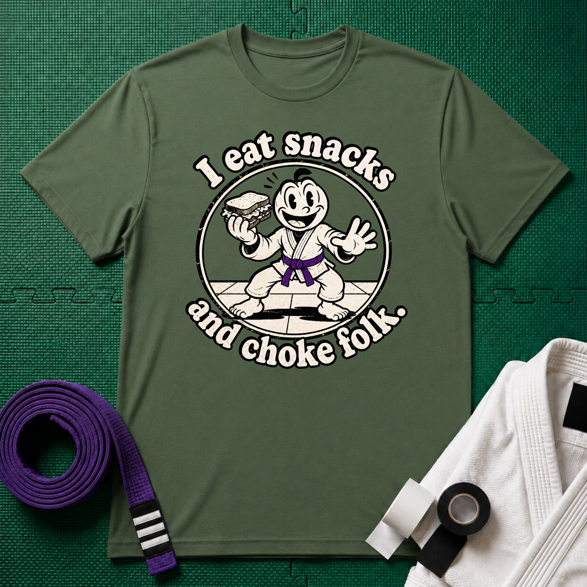 Choke Folk Purple Belt T-Shirt