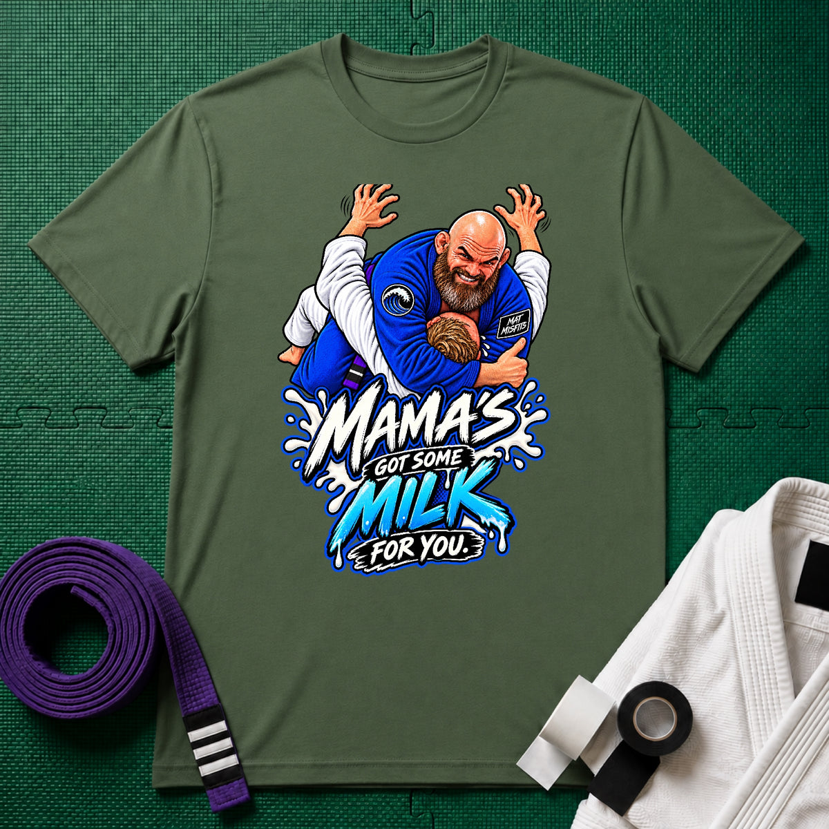 Mama's Milk Purple Belt T-Shirt
