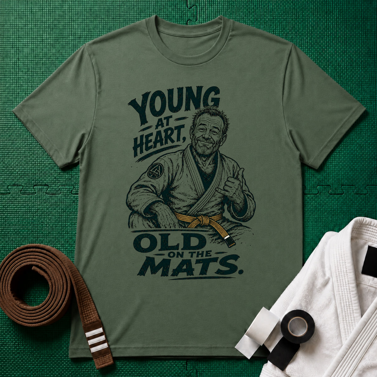 Young at Heart Brown Belt T-Shirt