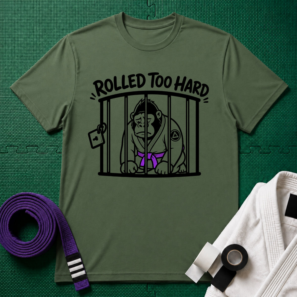 Rolled too Hard Purple Belt T-Shirt