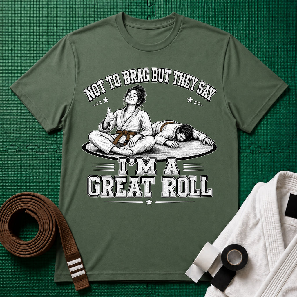 Not to Brag W Brown Belt T-Shirt