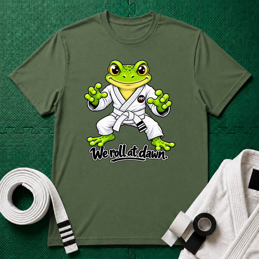 We Roll White Belt T-Shirt