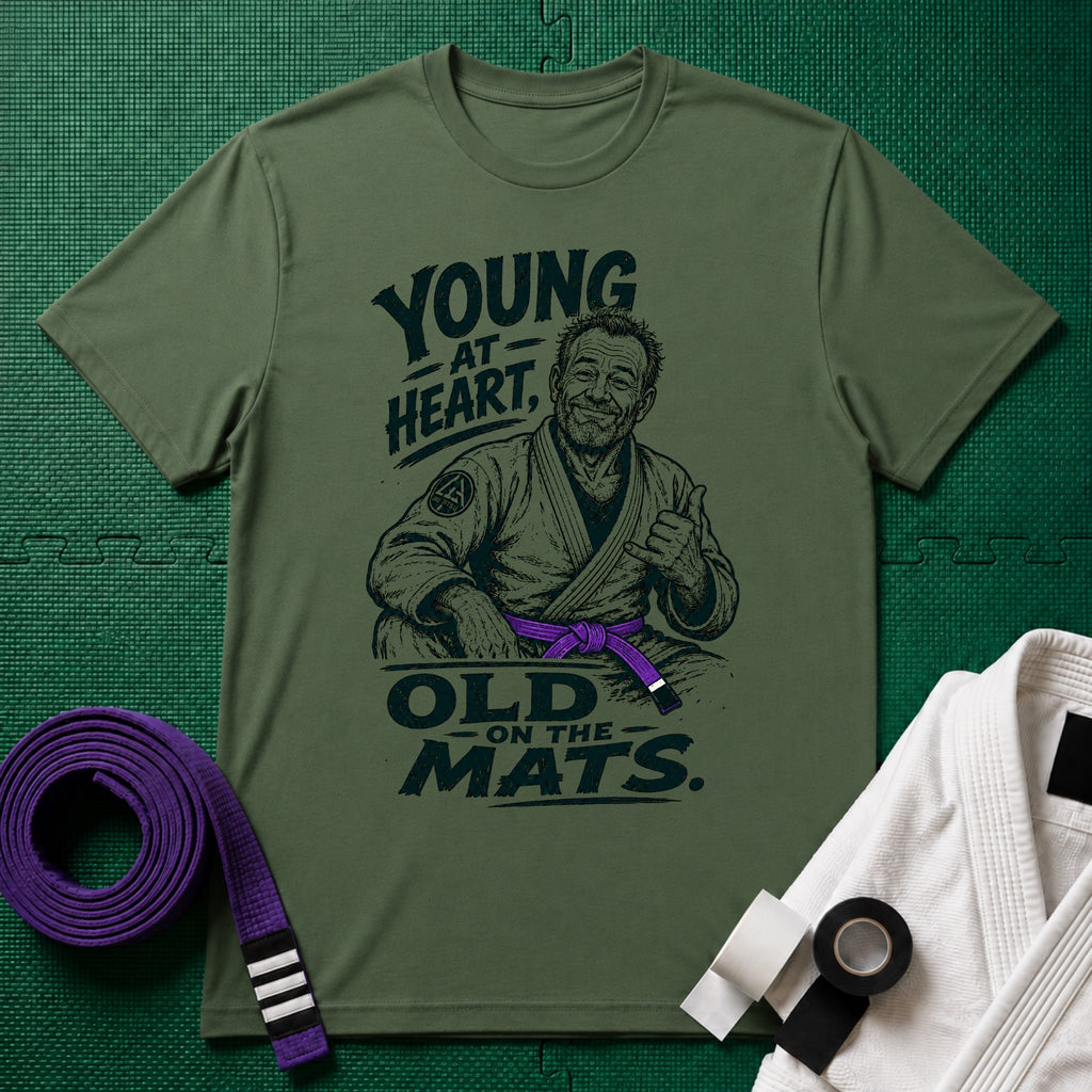 Young at Heart Purple Belt T-Shirt