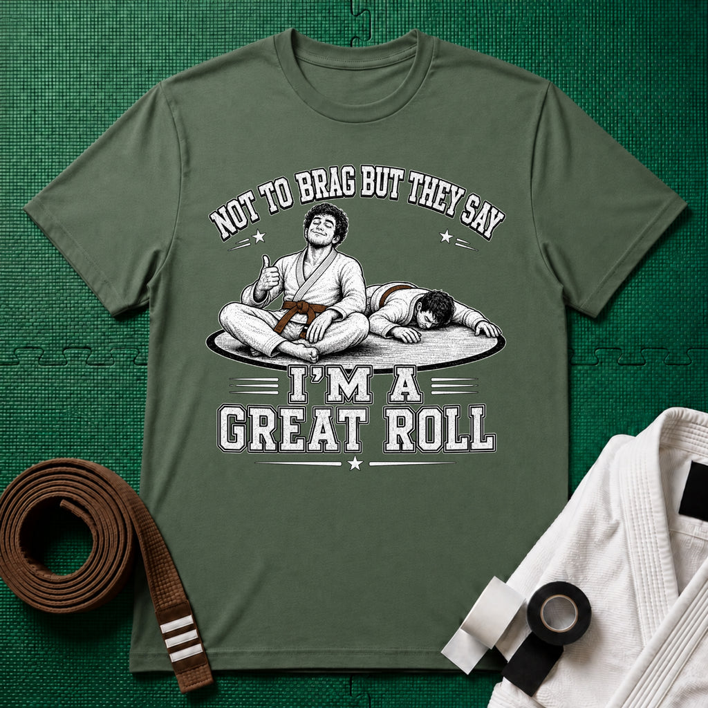 Not to Brag M Brown Belt T-Shirt