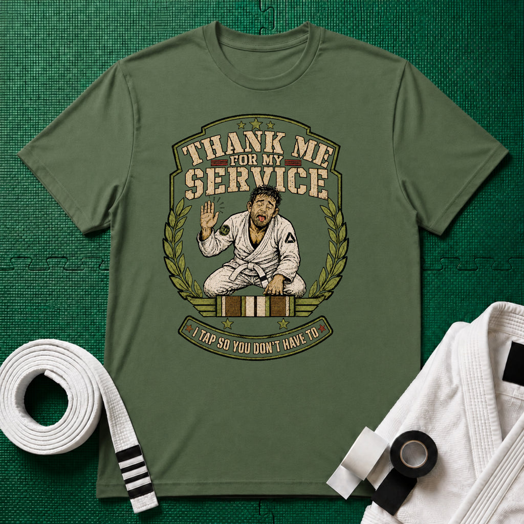 Thank me White Belt T-Shirt