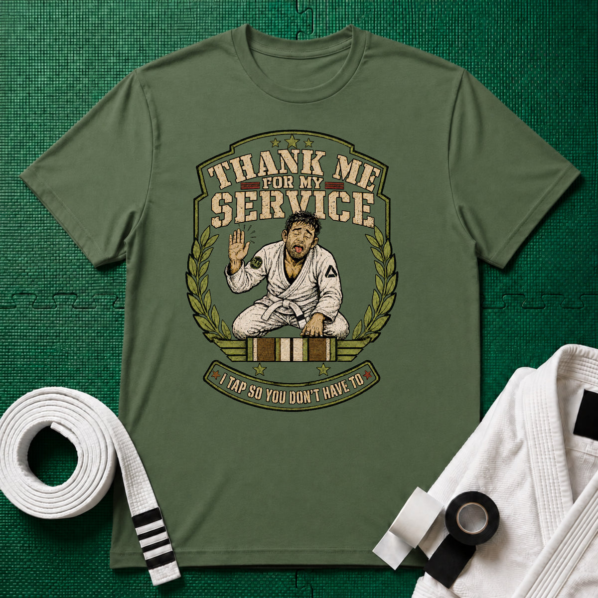 Thank me White Belt T-Shirt