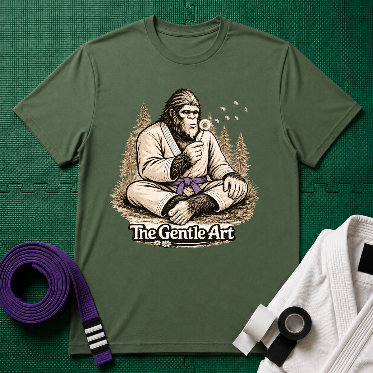 Bigfoot Dandelion Purple Belt T-Shirt
