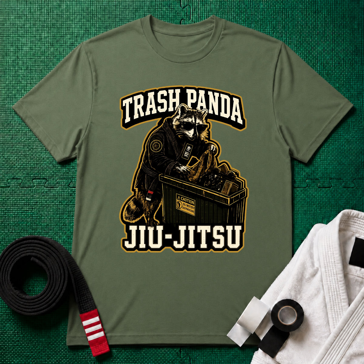 Trash Panda Black Belt T-Shirt