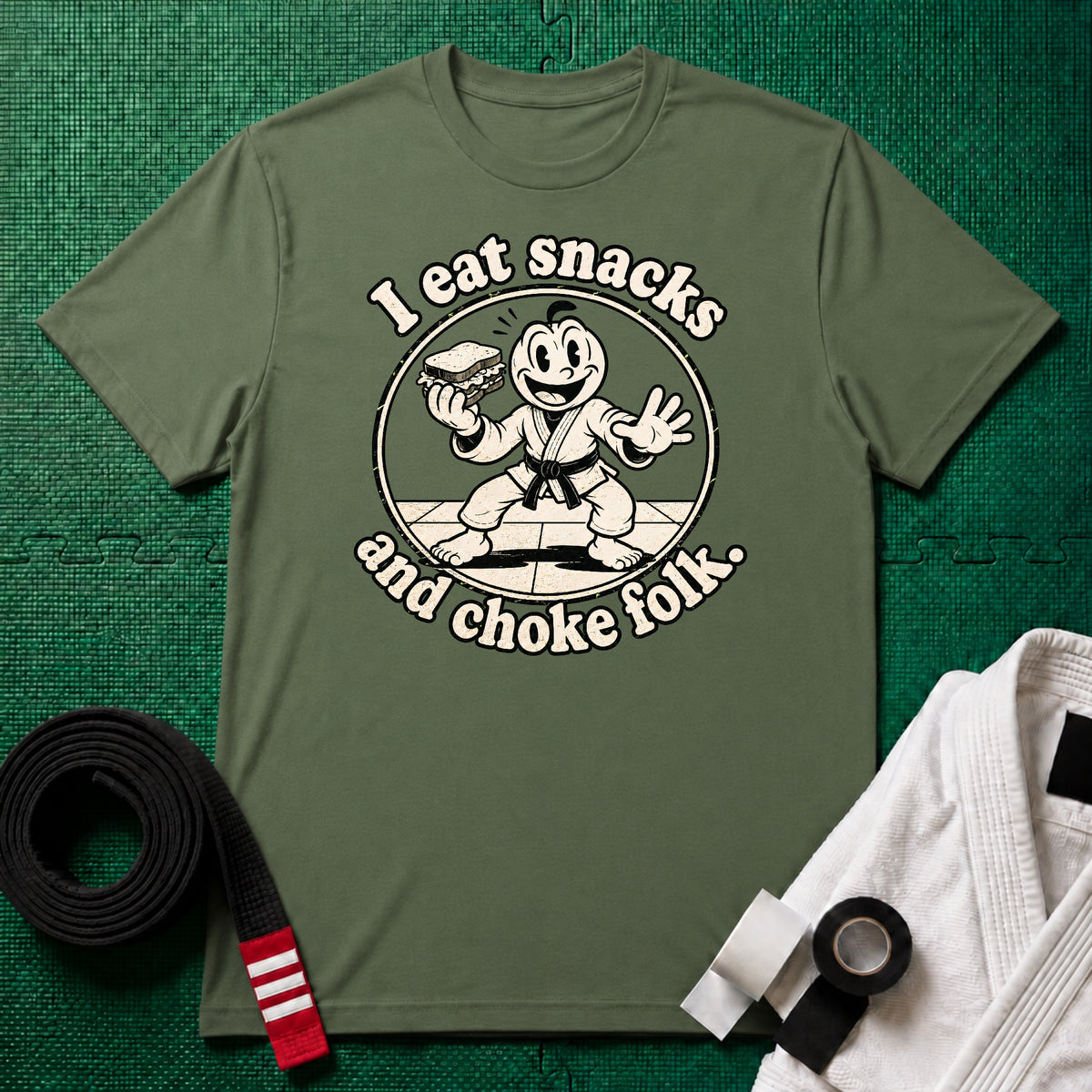 Choke Folk Black Belt T-Shirt