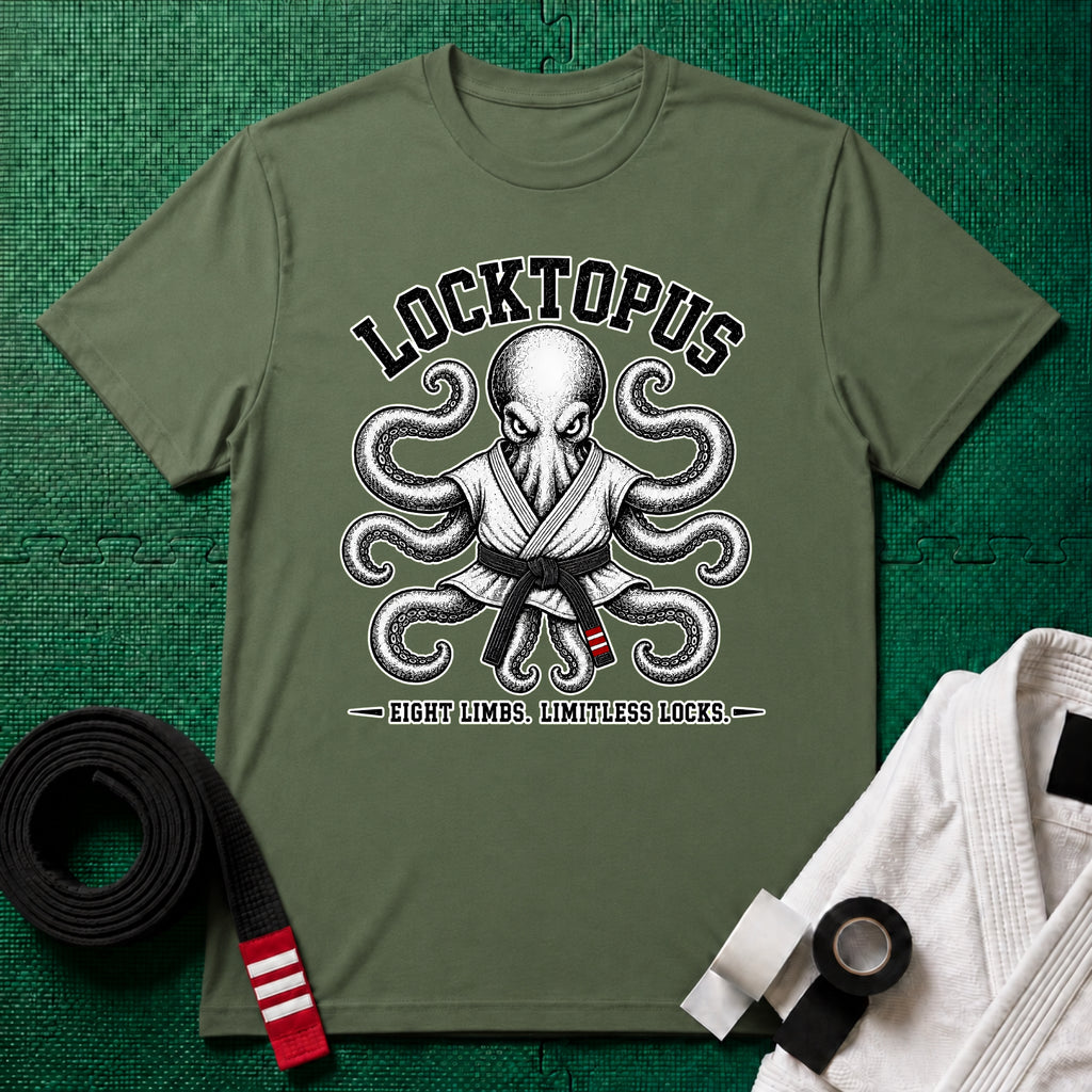 Locktopus Black Belt T-Shirt
