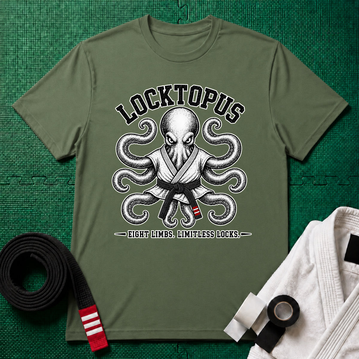 Locktopus Black Belt T-Shirt