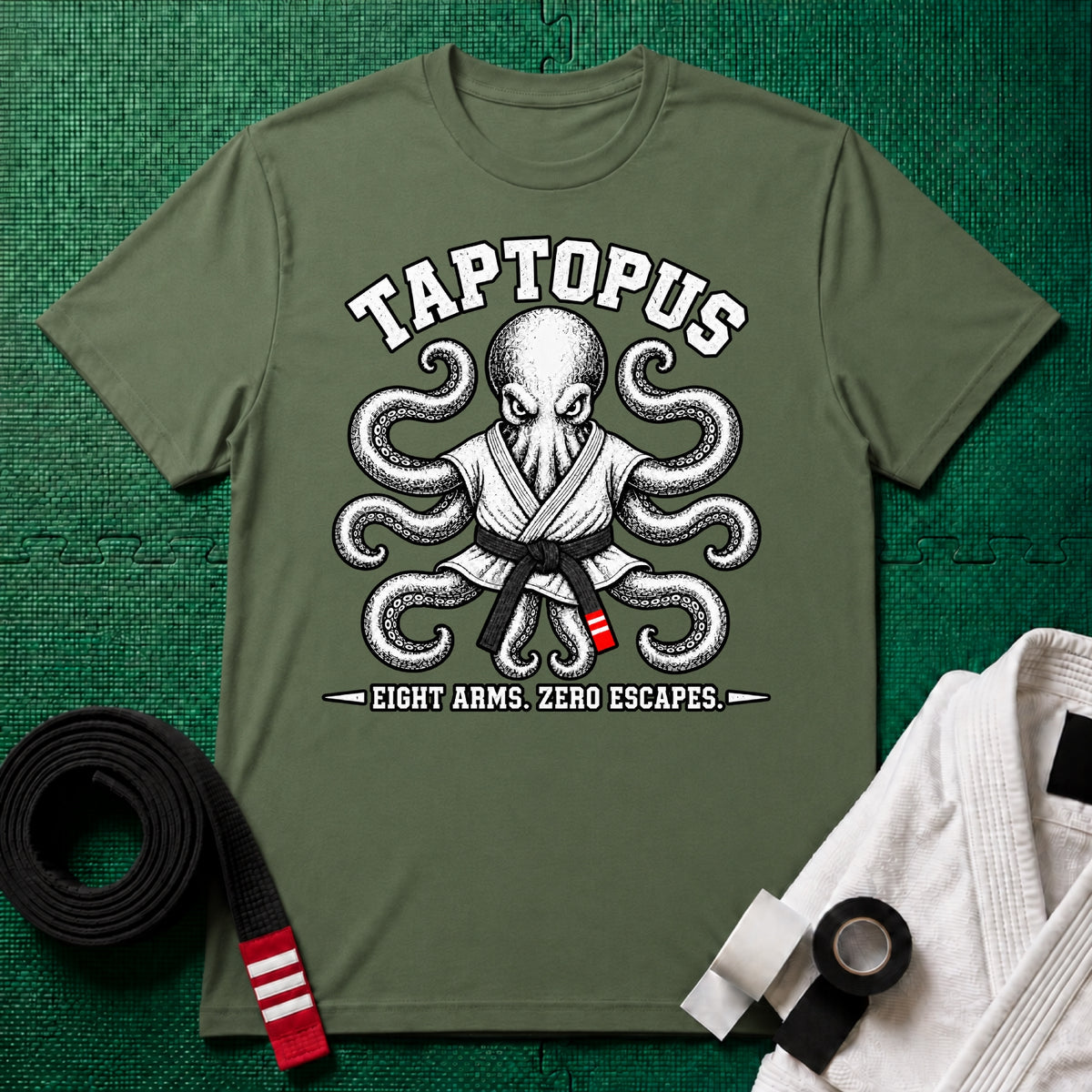 Taptopus Black Belt T-Shirt
