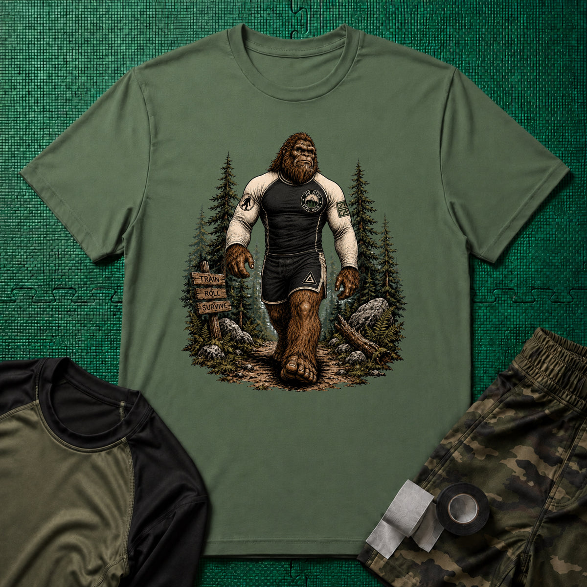 Bigfoot Forest No Gi Belt T-Shirt
