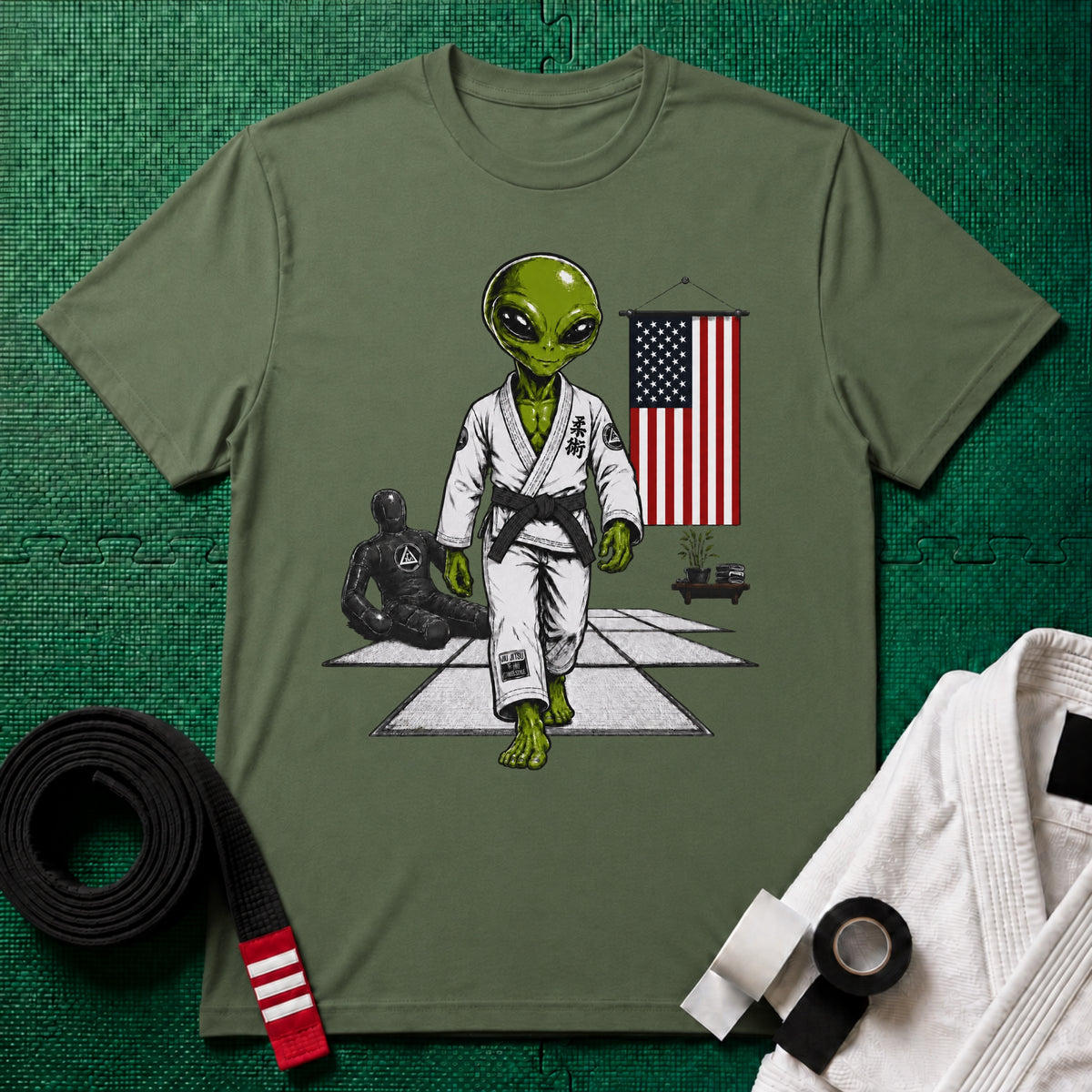 Alien Gym Black Belt T-Shirt