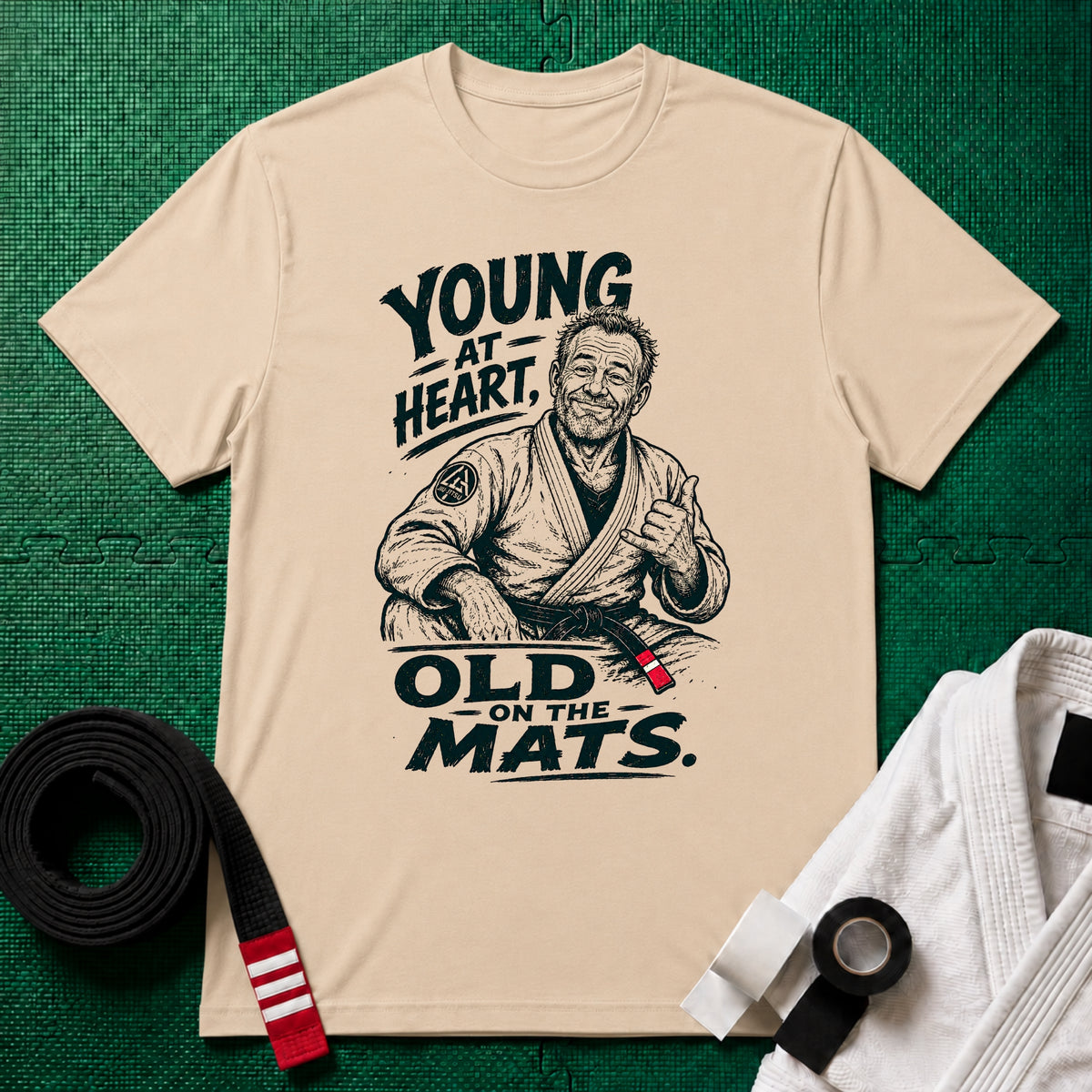 Young at Heart Black Belt T-Shirt