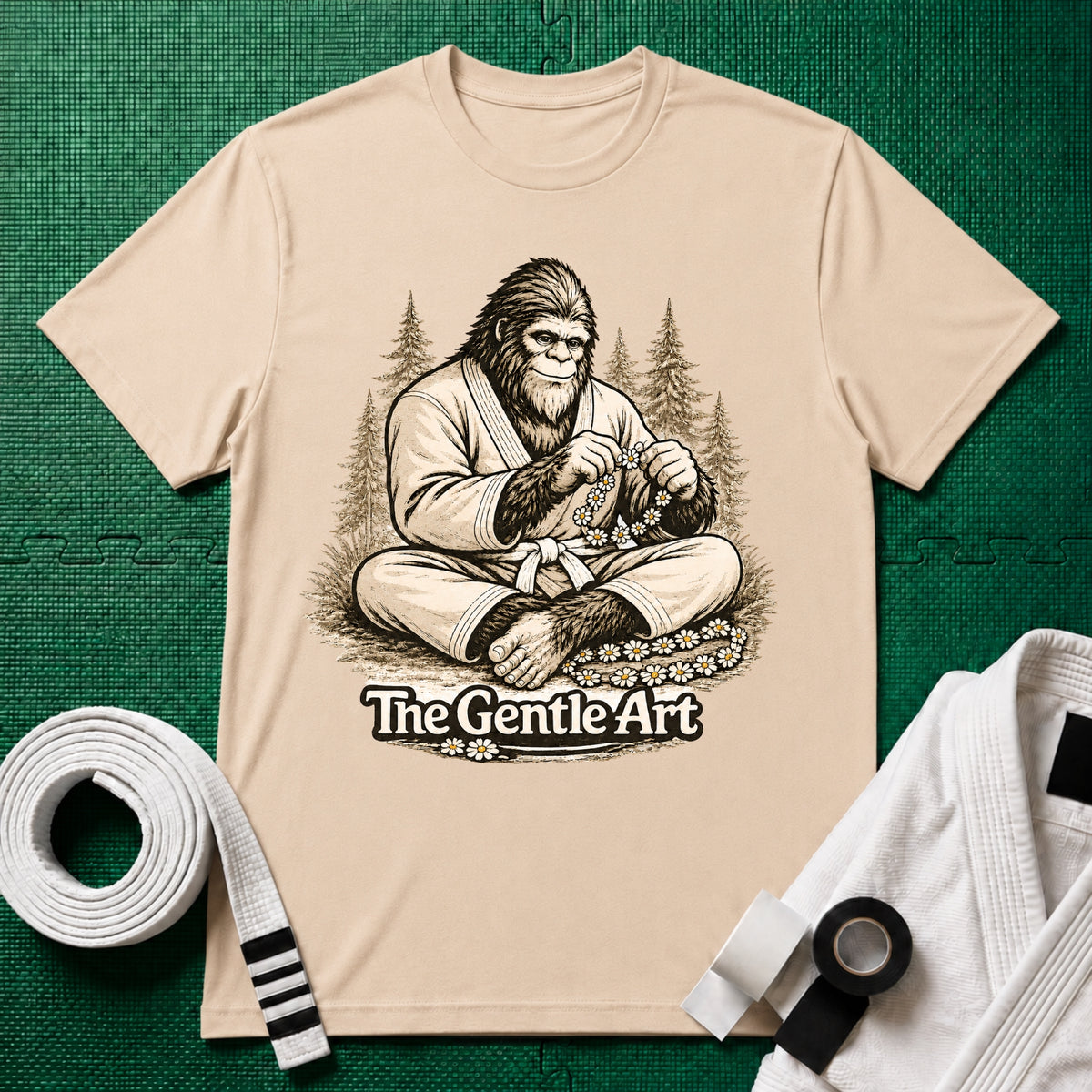 Bigfoot Daisy White Belt T-Shirt