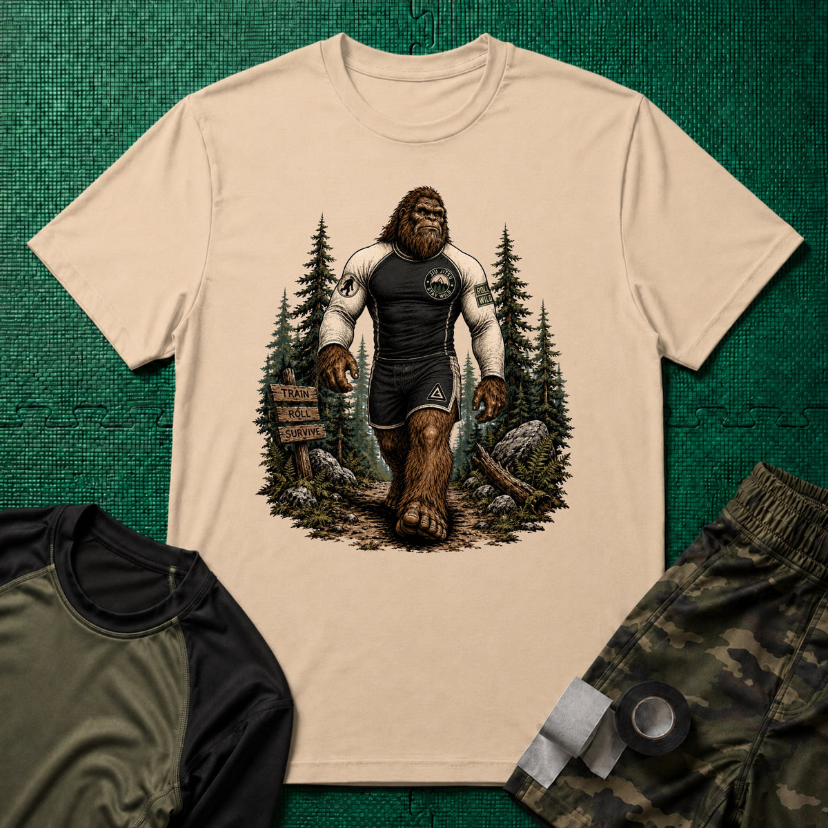 Bigfoot Forest No Gi Belt T-Shirt