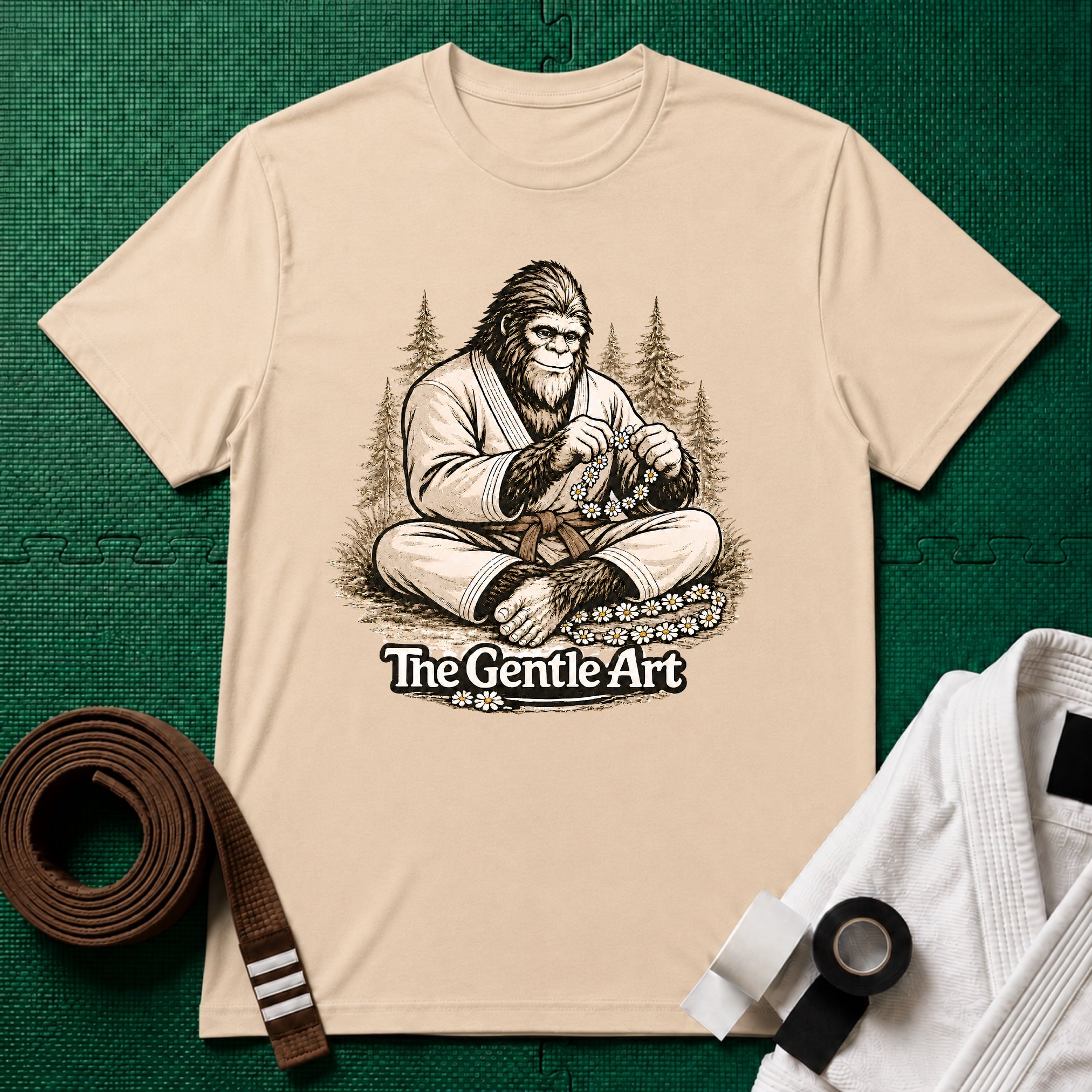 Bigfoot Daisy Brown Belt T-Shirt
