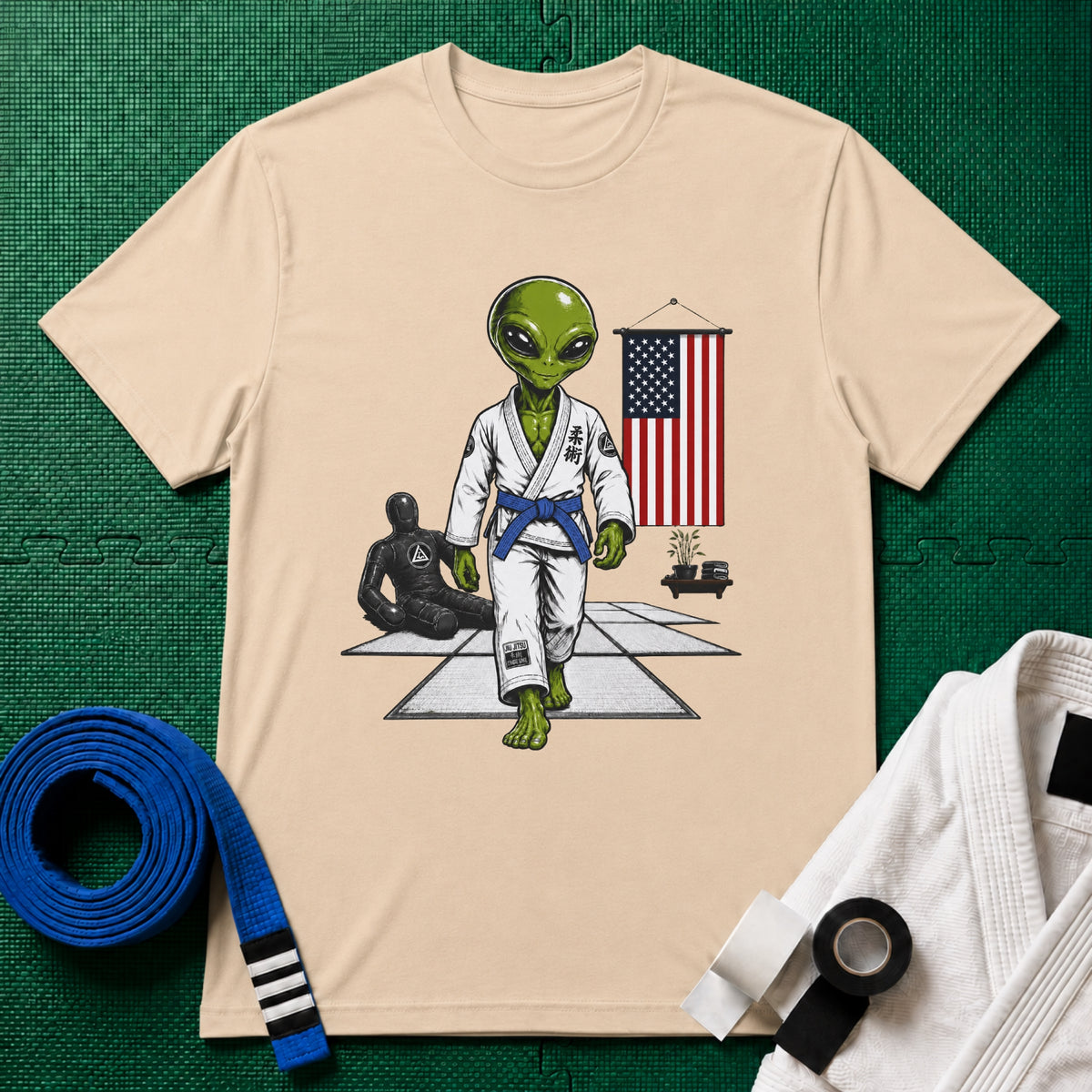 Alien Gym Blue Belt T-Shirt