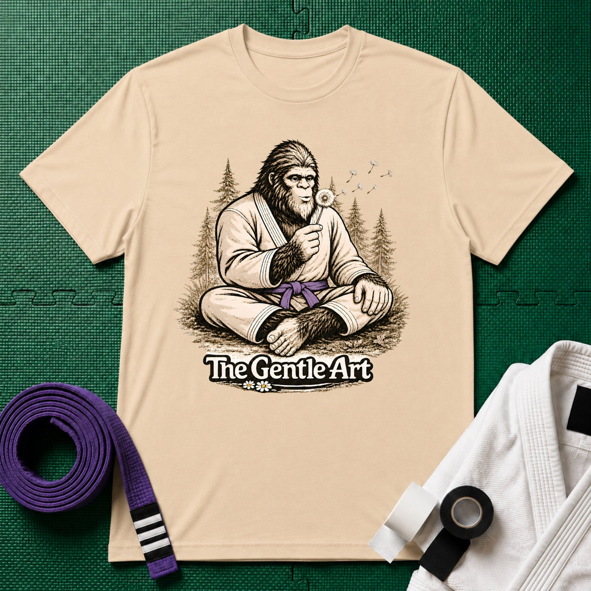 Bigfoot Dandelion Purple Belt T-Shirt