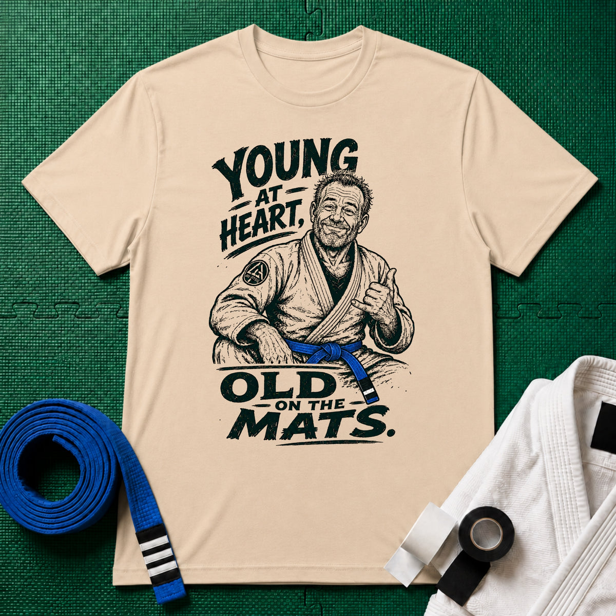 Young at Heart Blue Belt T-Shirt