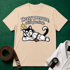 Still Purring Brown Belt T-Shirt in Natural