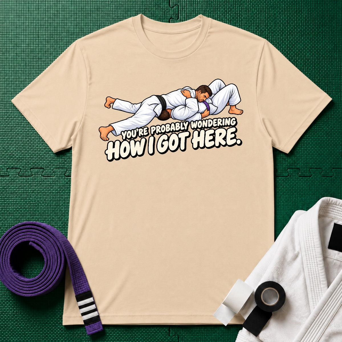 Got Here Purple Belt T-Shirt