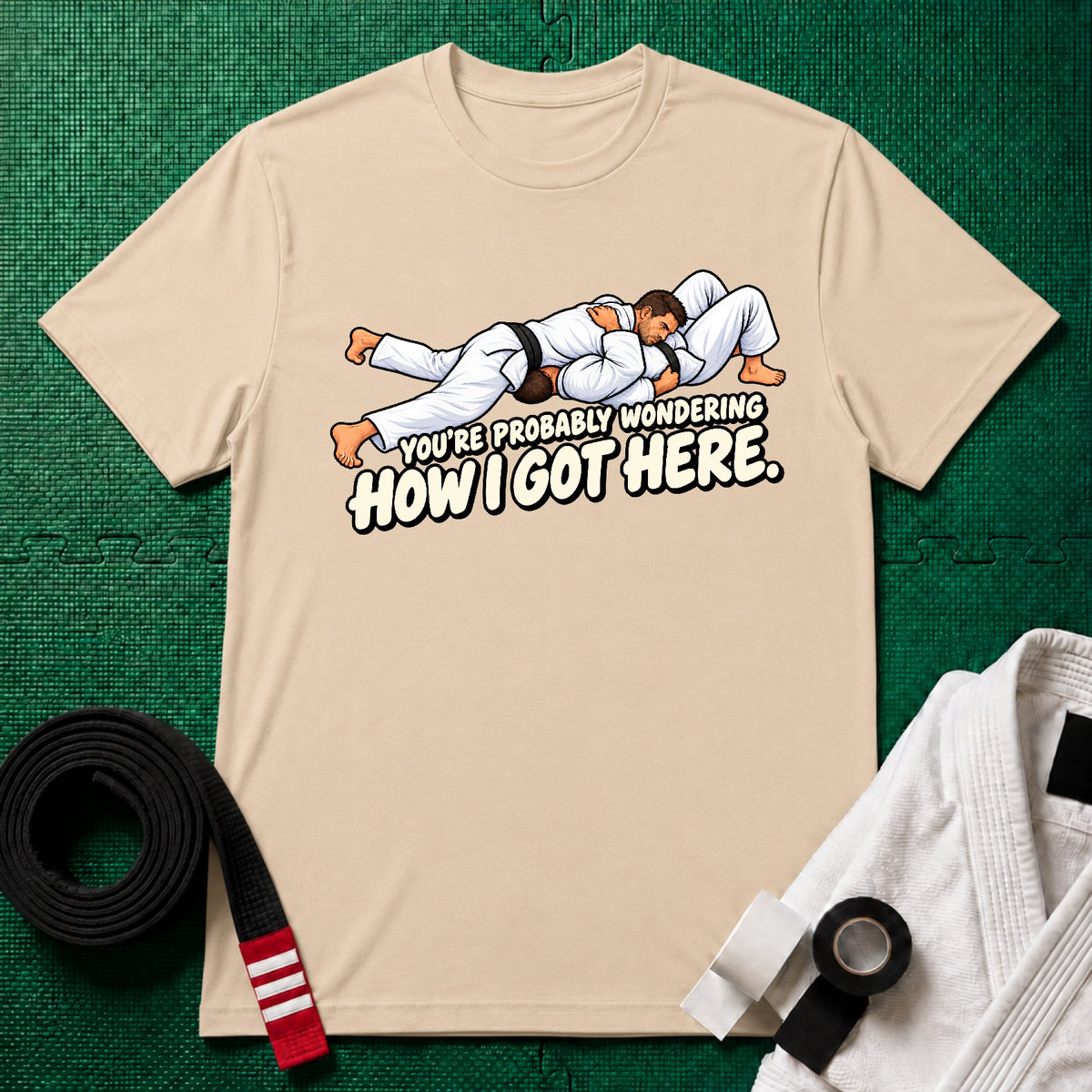 Got Here Black Belt T-Shirt