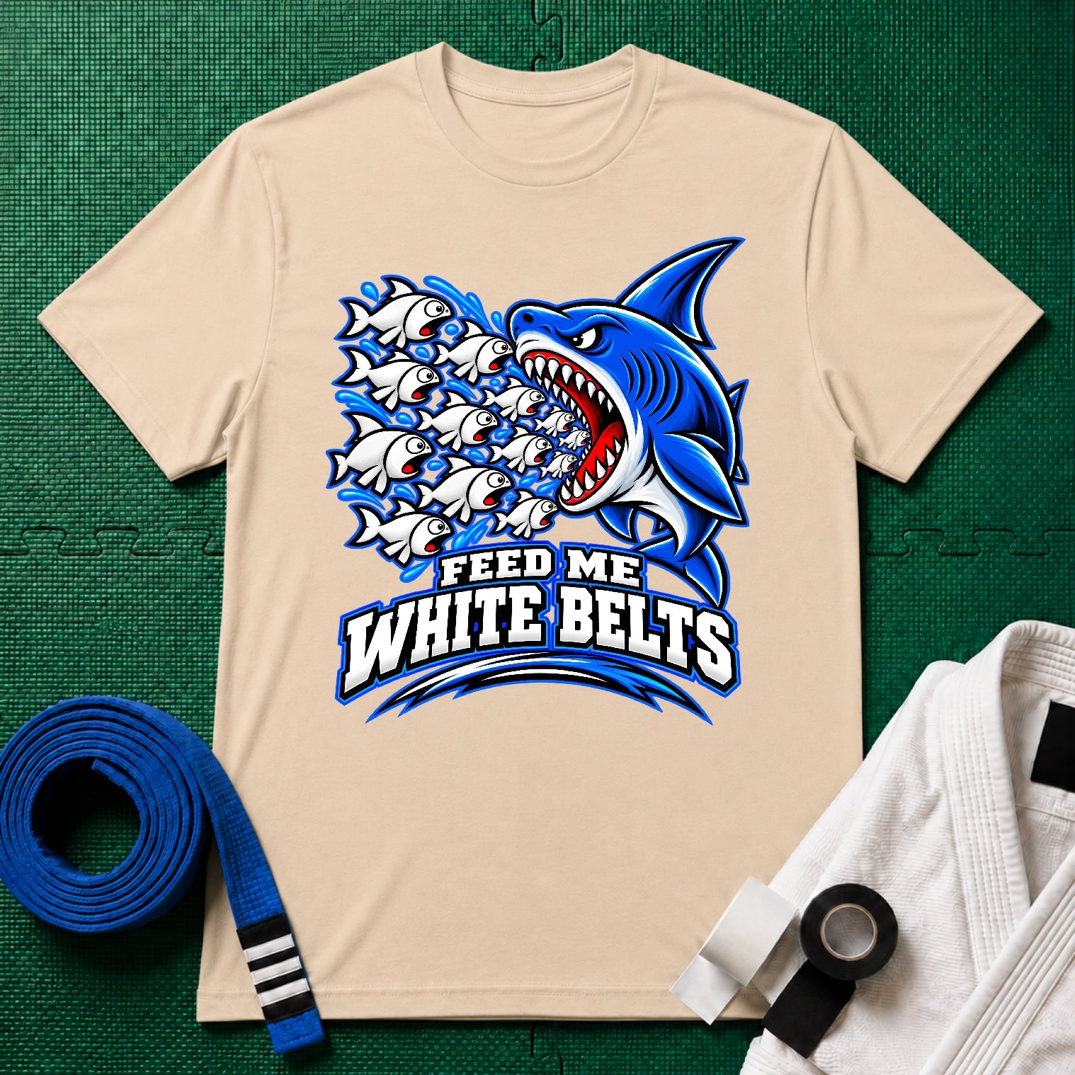 Feed Me Blue Belt T-Shirt