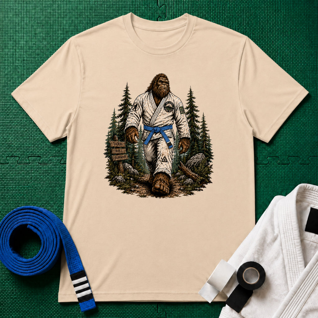 Bigfoot Forest Blue Belt T-Shirt