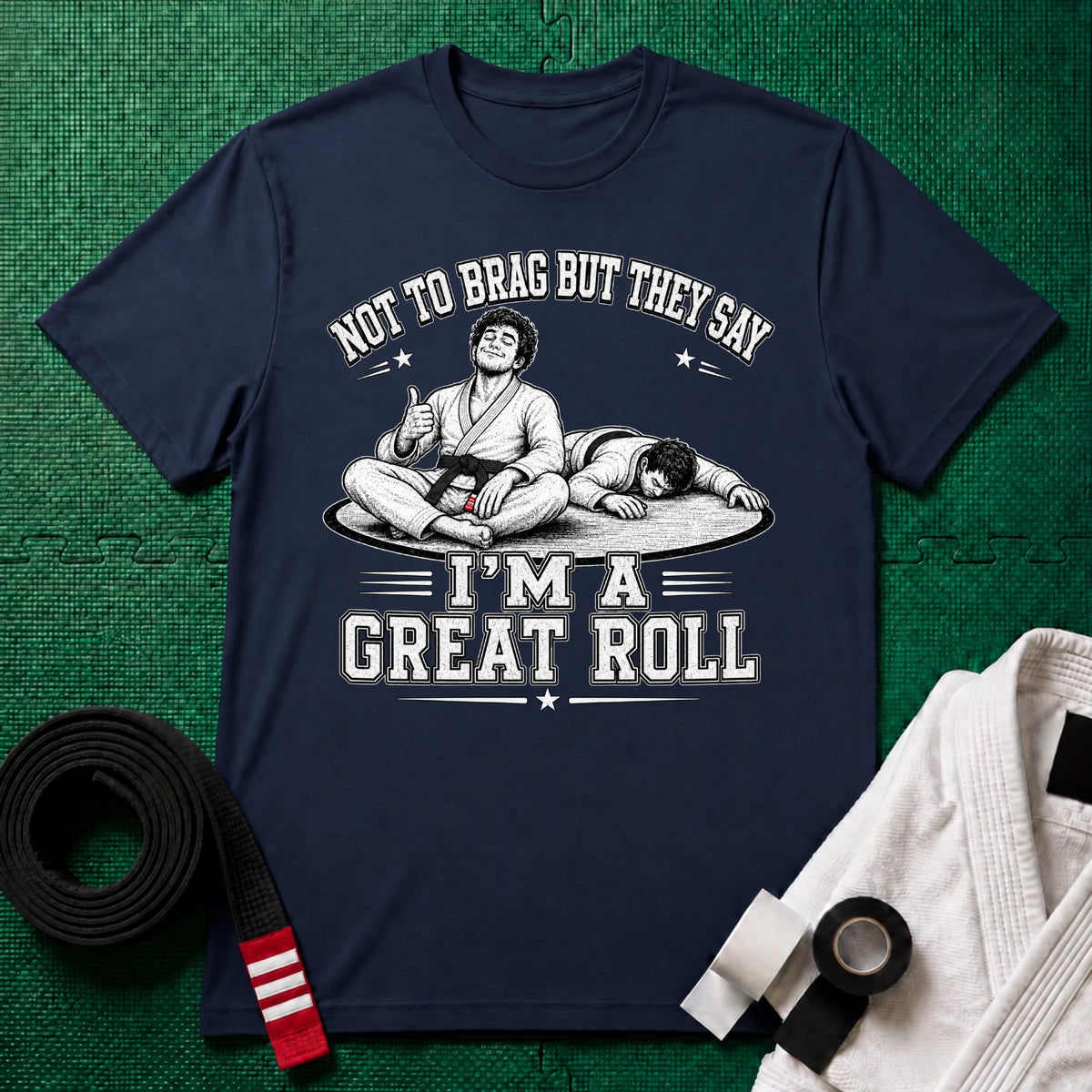 Not to Brag M Black Belt T-Shirt