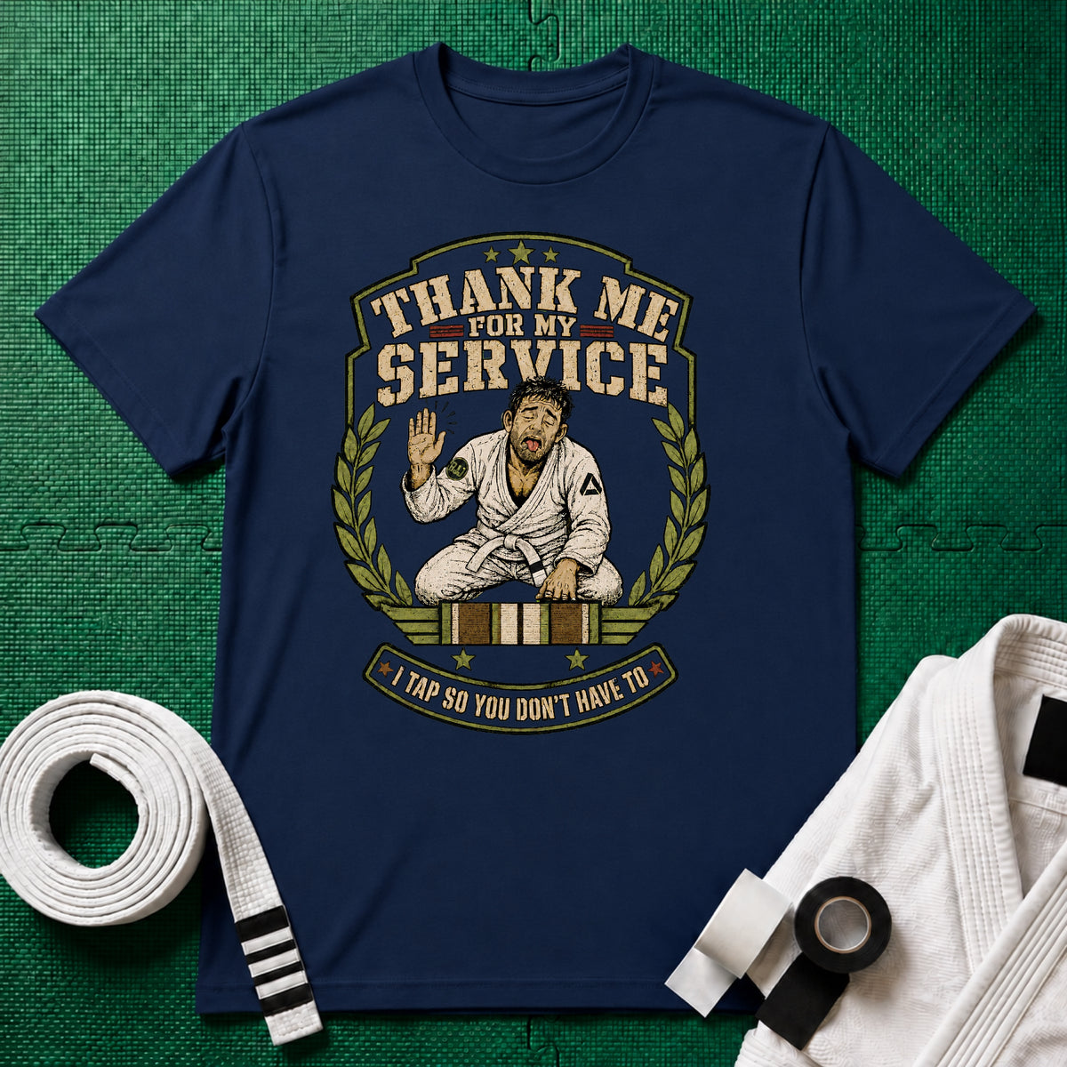 Thank me White Belt T-Shirt