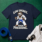 Low Energy Sloth Blue Belt T-Shirt