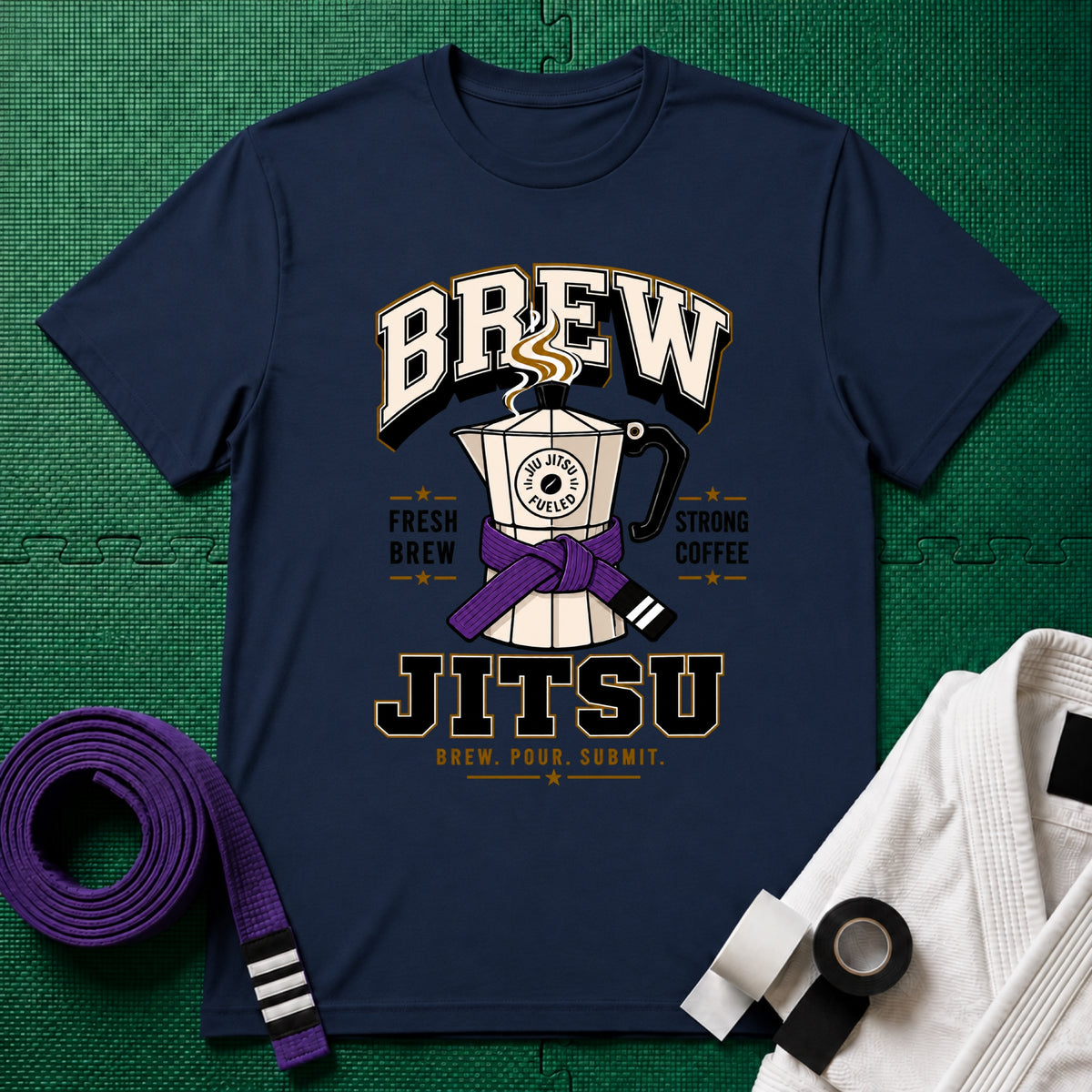 Brew Jitsu Purple belts T-Shirt
