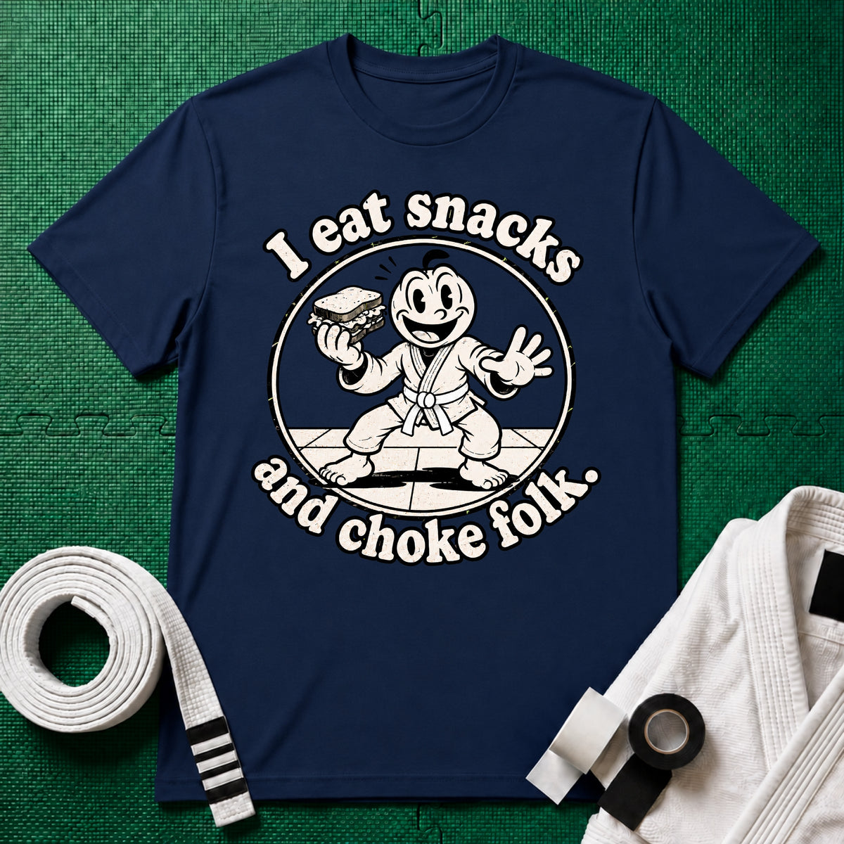 Choke Folk White Belt T-Shirt