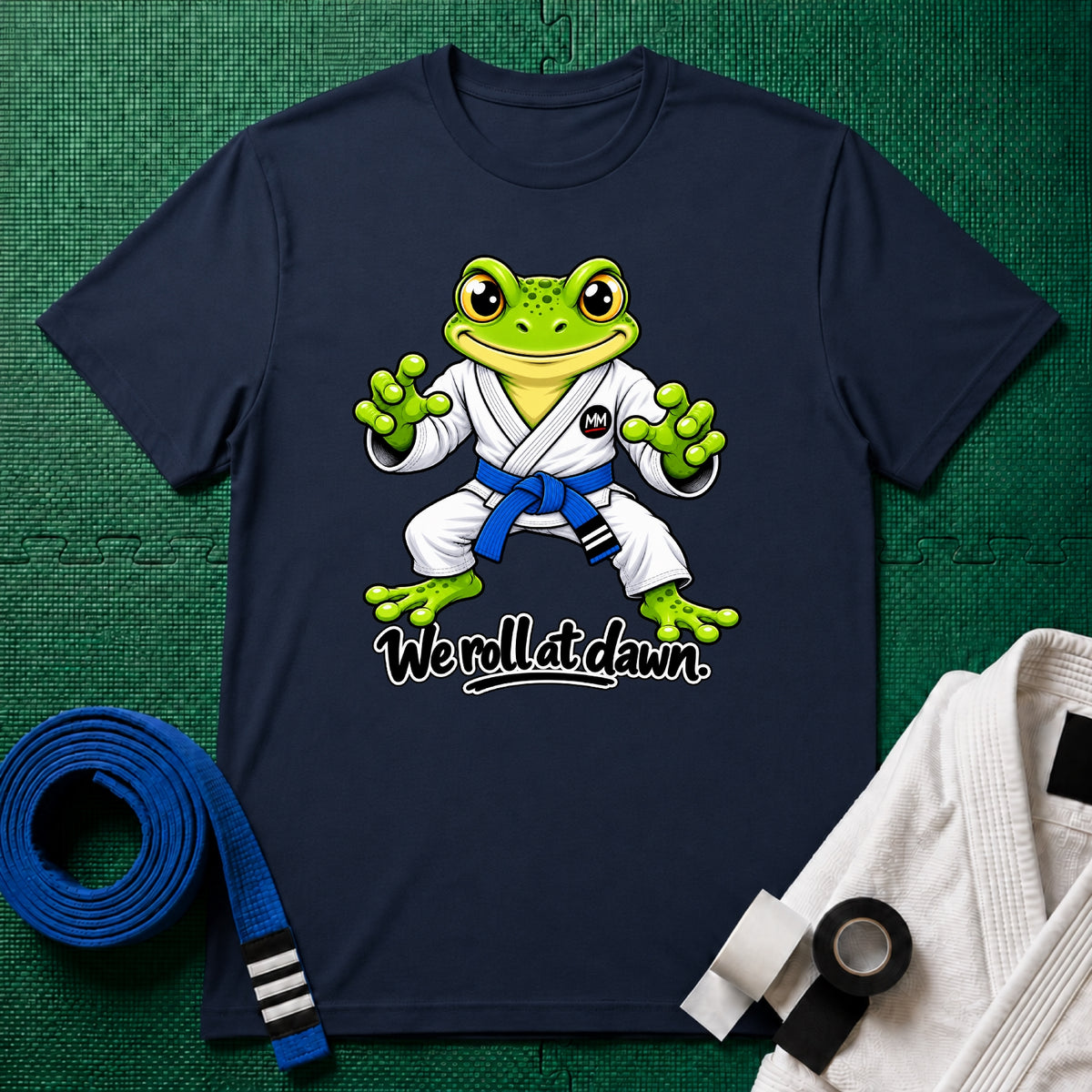 We Roll Blue Belt T-Shirt