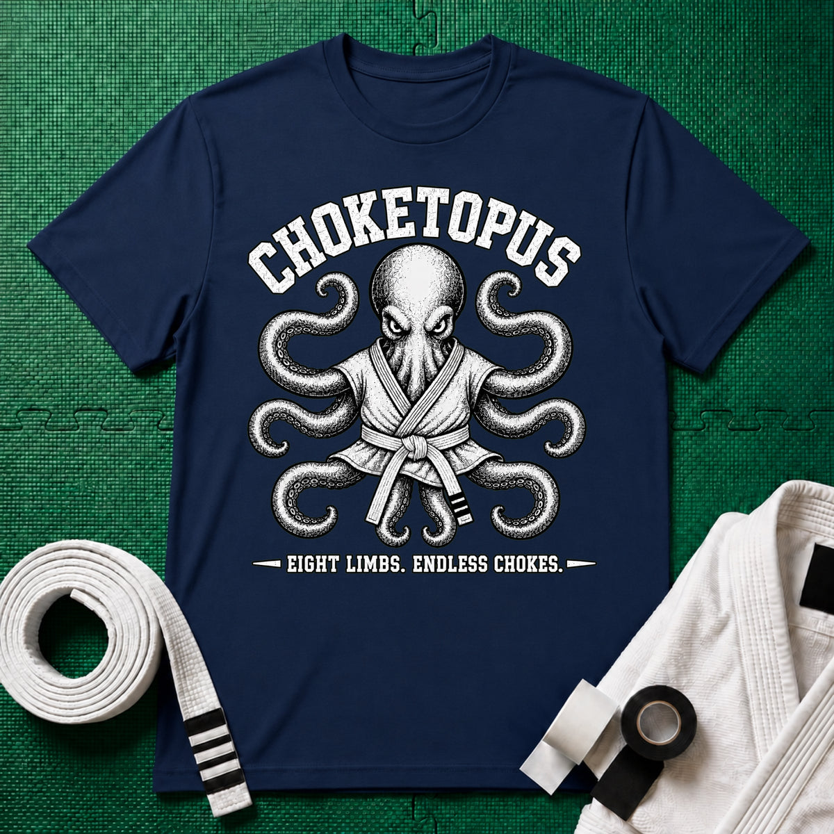 Choketopus White Belt T-Shirt
