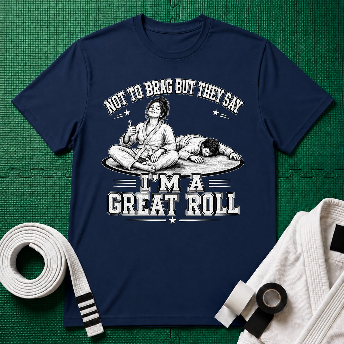 Not to Brag W White Belt T-Shirt