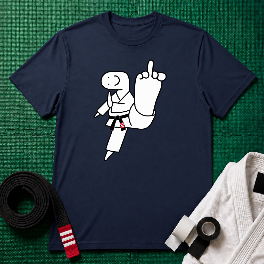 Middle Toe Black Belt T-Shirt
