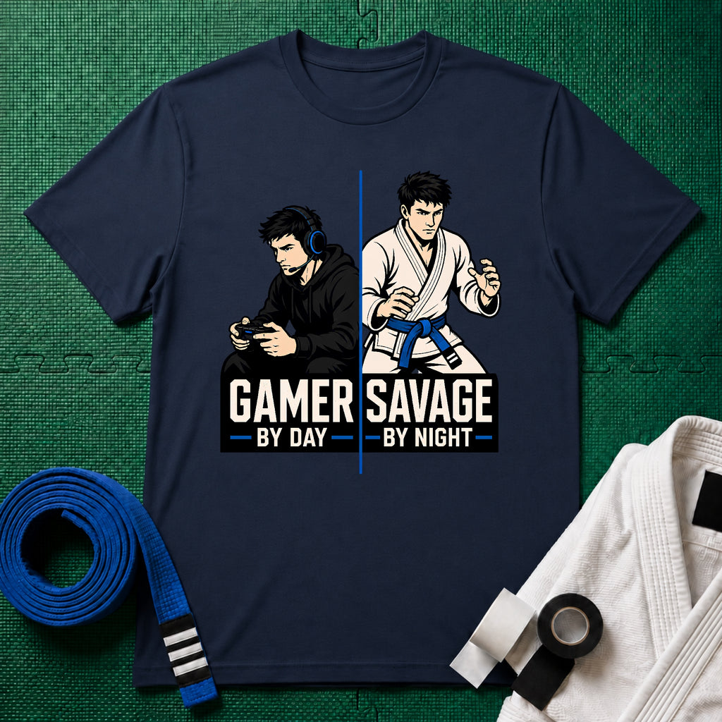 Gamer by Day Blue Belt T-Shirt