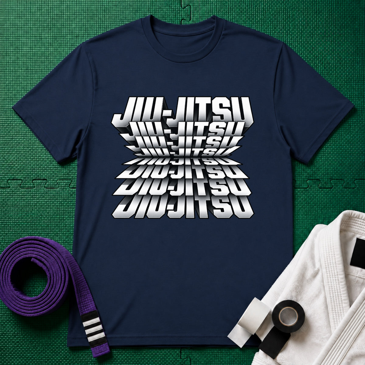 Jiu-Jitsu Graphic T-Shirt in Navy