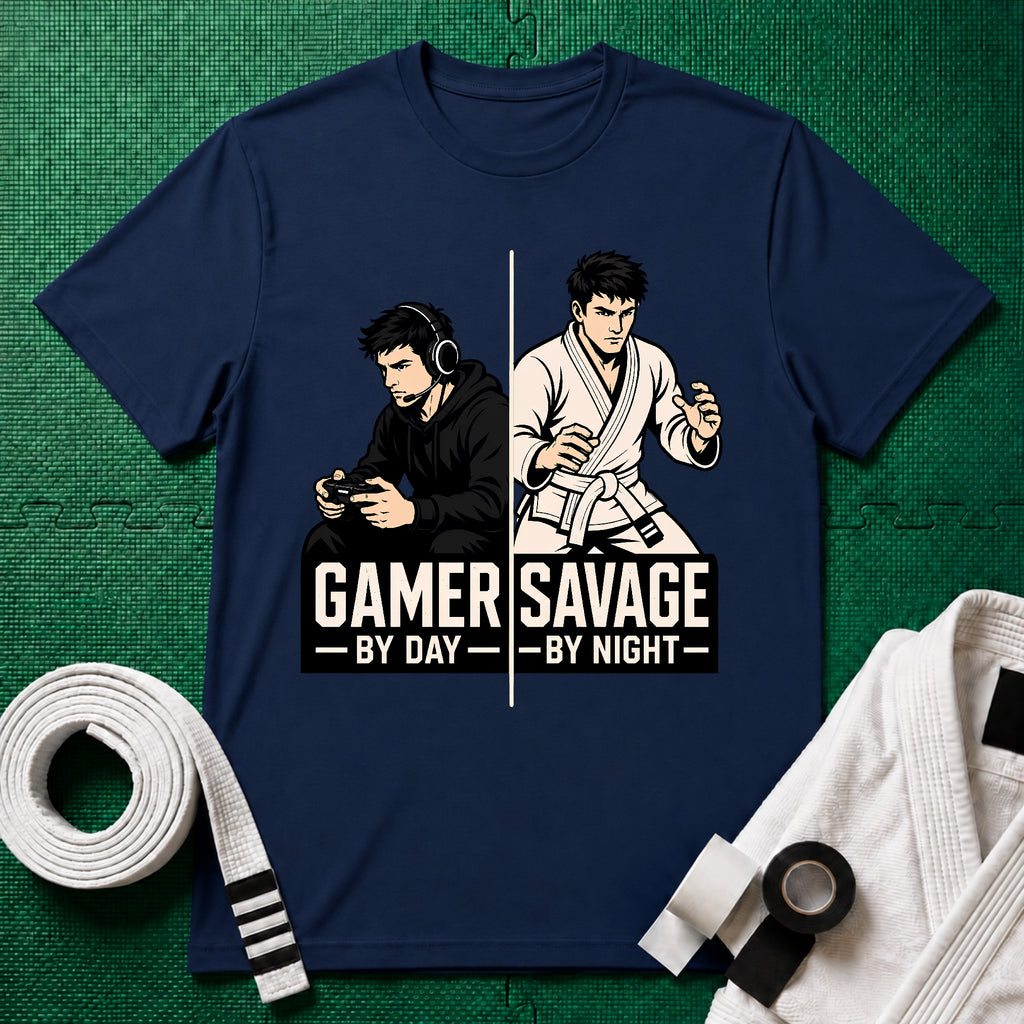 Gamer by Day White Belt T-Shirt