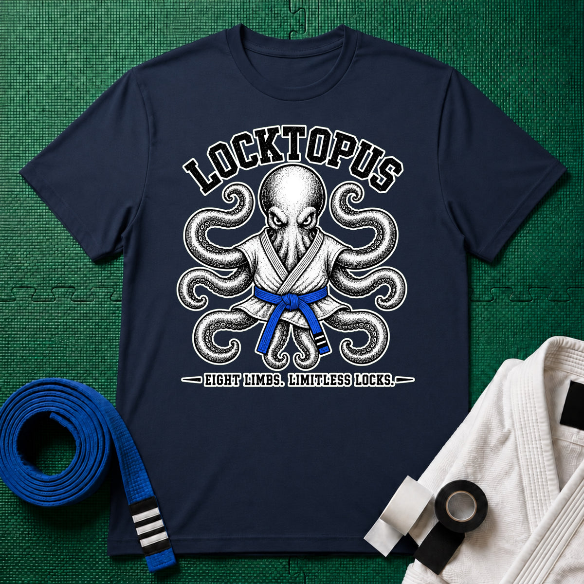 Locktopus Blue Belt T-Shirt