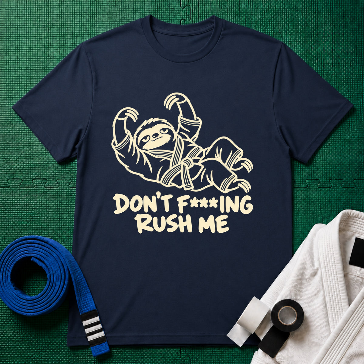 Don't Rush Me T-Shirt in Navy
