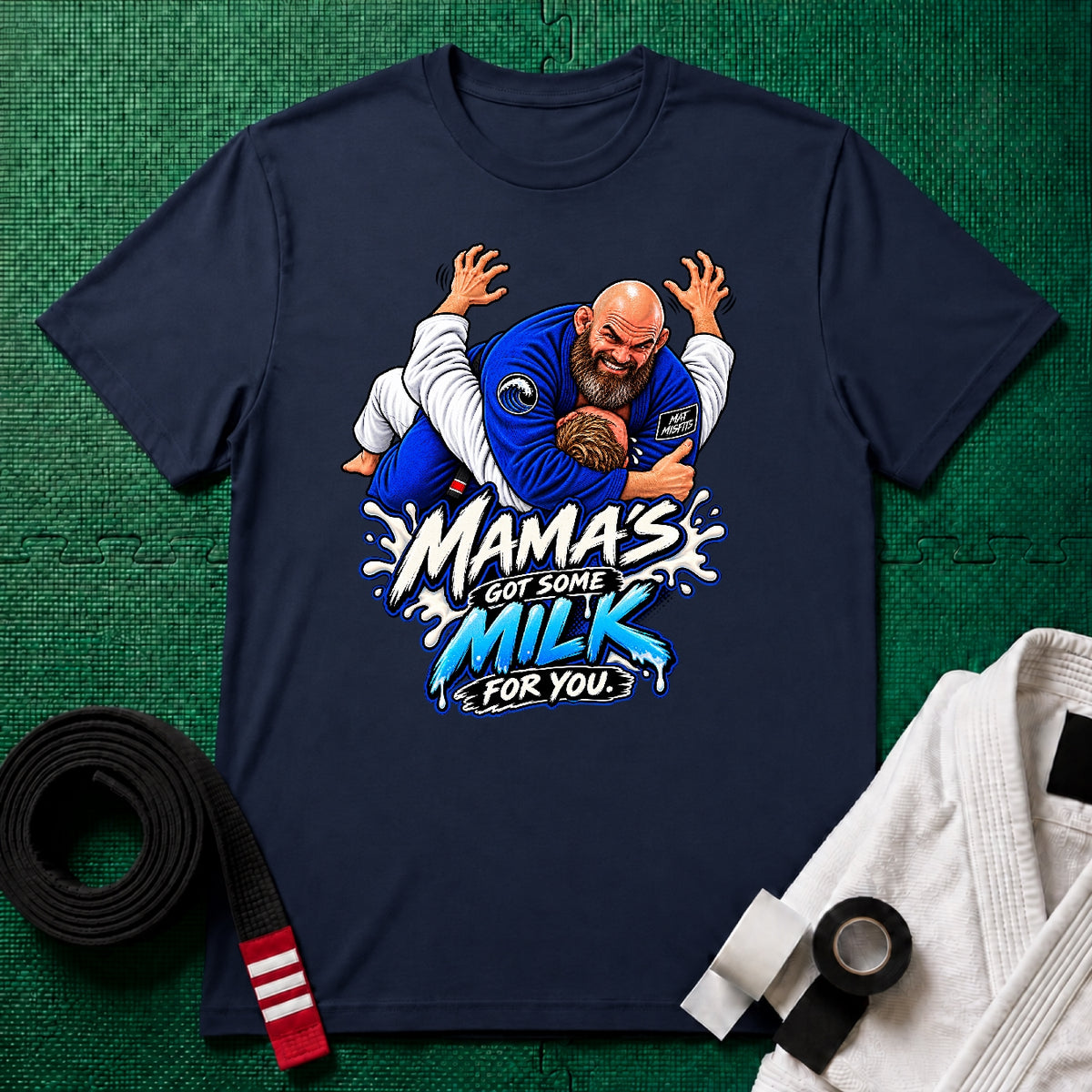 Mama's Milk Black Belt T-Shirt
