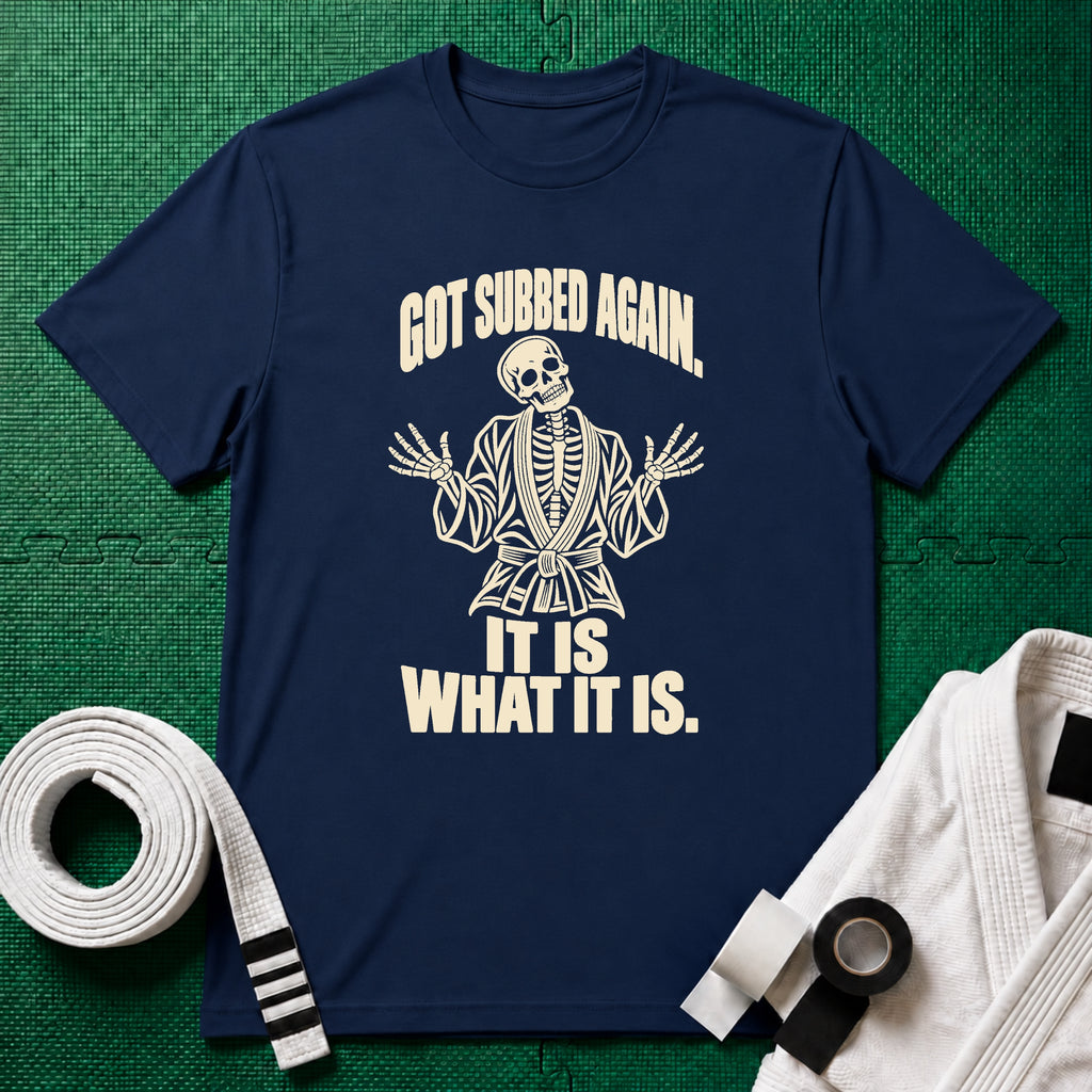 Subbed Again T-Shirt in Navy