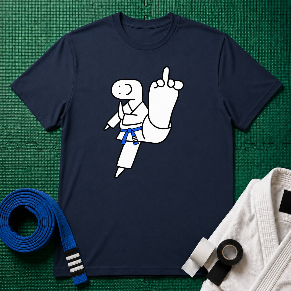 Middle Toe Blue Belt T-Shirt