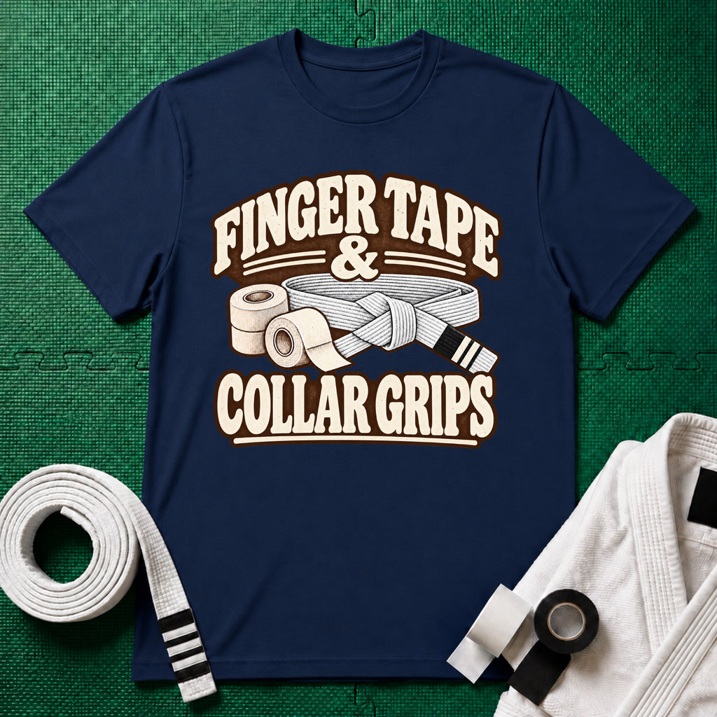 Finger Tape White Belt T-Shirt