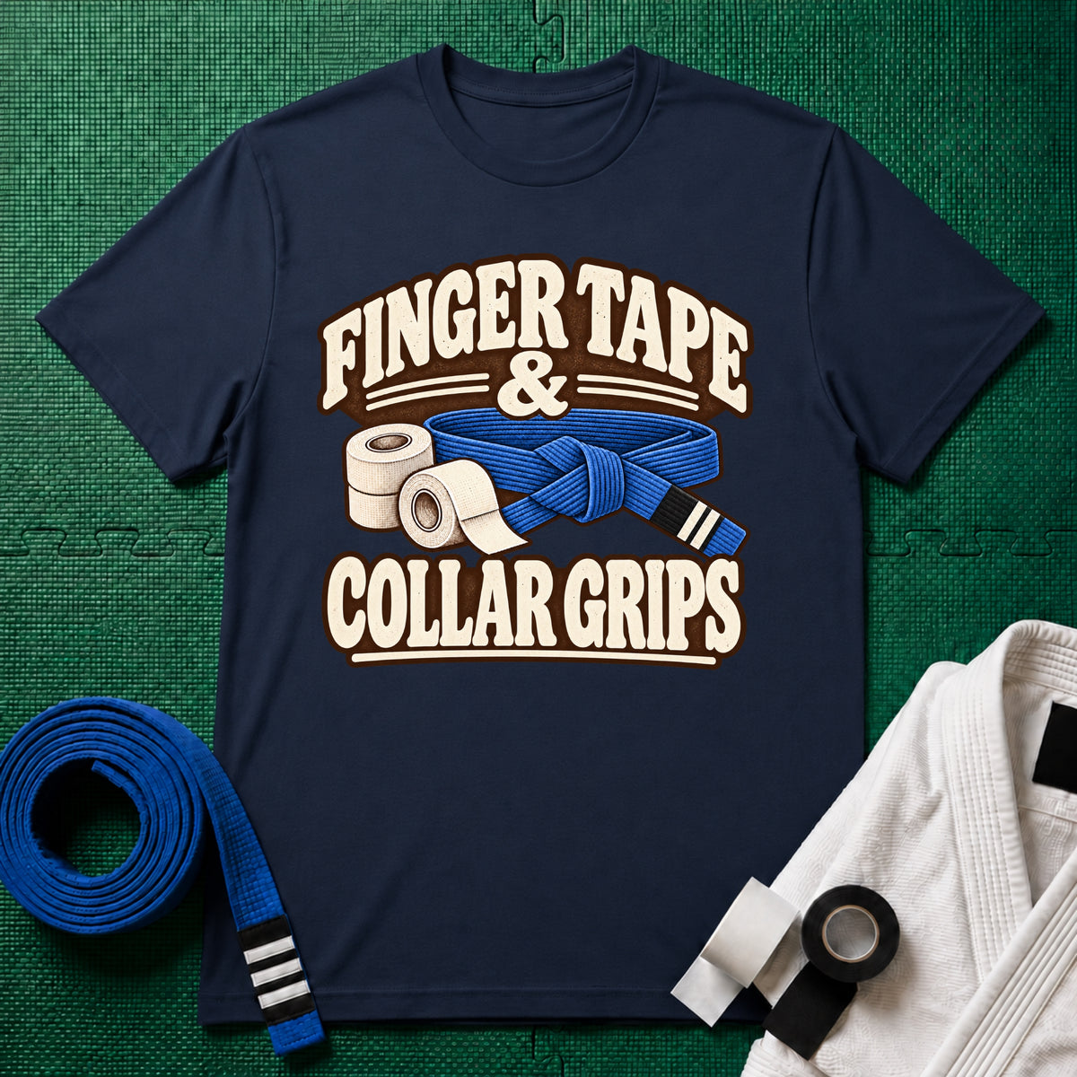 Finger Tape Blue Belt T-Shirt